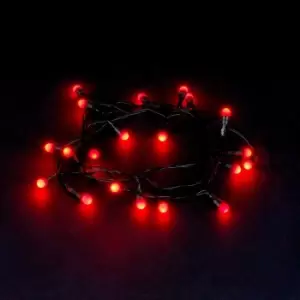 Image of 80 LED Battery Operated Berry Lights Red, red