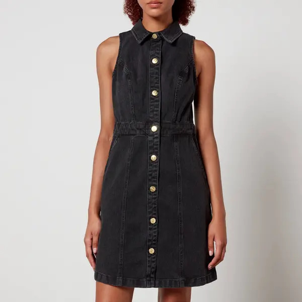 Image of Barbour International Lockhart Utility Denim Dress - UK 14