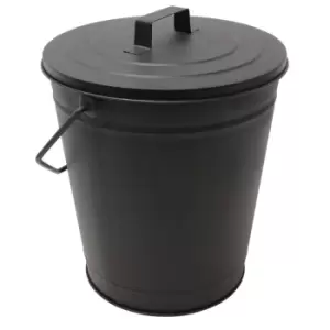 Image of JVL Charnwood Fireside Log Holder With Handle & Lid