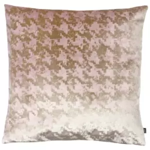Image of Nevado Velvet Jacquard Cushion Rose Gold/Blush