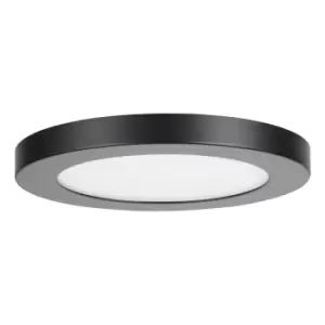 Image of Spa 164mm Tauri LED Flush Ceiling Light Ring Satin Black