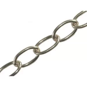 Image of Faithfull FAICHOC23 Oval Chain 2.3mm x 10m Chrome