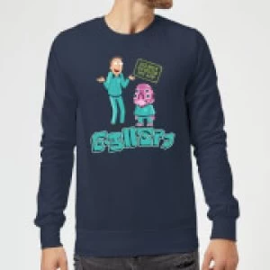Image of Rick and Morty Do Not Develop My App Sweatshirt - Navy - 5XL