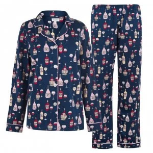 Image of Bedhead Wine Taster Long Sleeve Pyjama Set - Wine Tasting