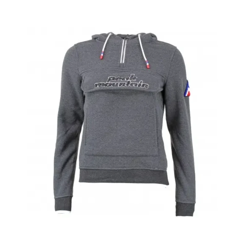 Image of Peak Mountain Womens fleece hoodie Peak Mountain Aflow Gris Female M