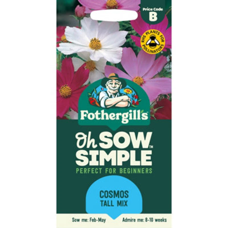 Image of Mr Fothergills Oh Sow Simple Sensation Mix Cosmos Flower Seeds