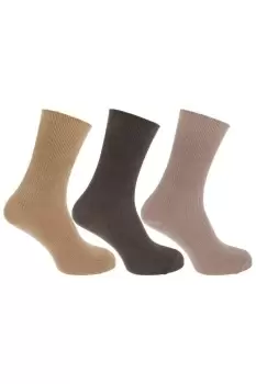 Image of Casual Non Elastic Bamboo Viscose Socks (Pack Of 3)
