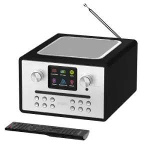 Image of Majority Homerton 2 Black Compact Cd Player/ Internet Radio/Dab Radio/ Bluetooth