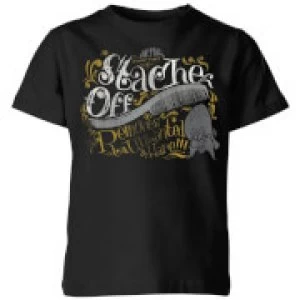 Image of Looney Tunes ACME 'Stache Off Kids T-Shirt - Black - 3-4 Years