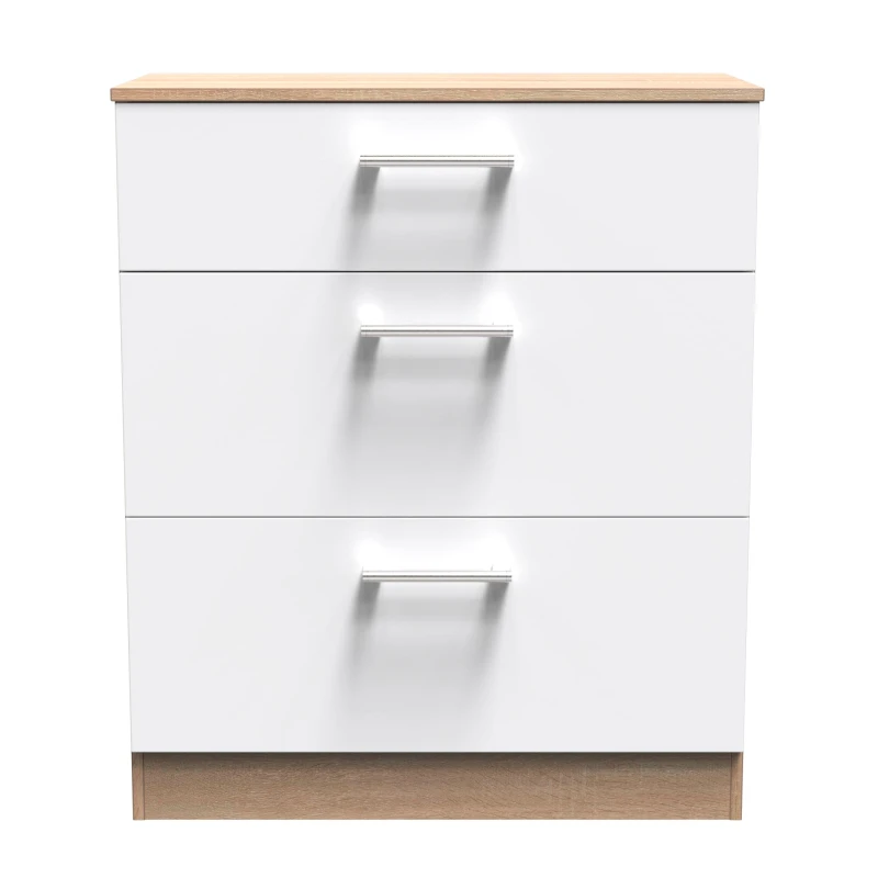 Image of Ready Assembled 2 U Cornwall 3 Drawer Deep Chest (Ready Assembled) Size: Medium Multicolor Unisex Medium