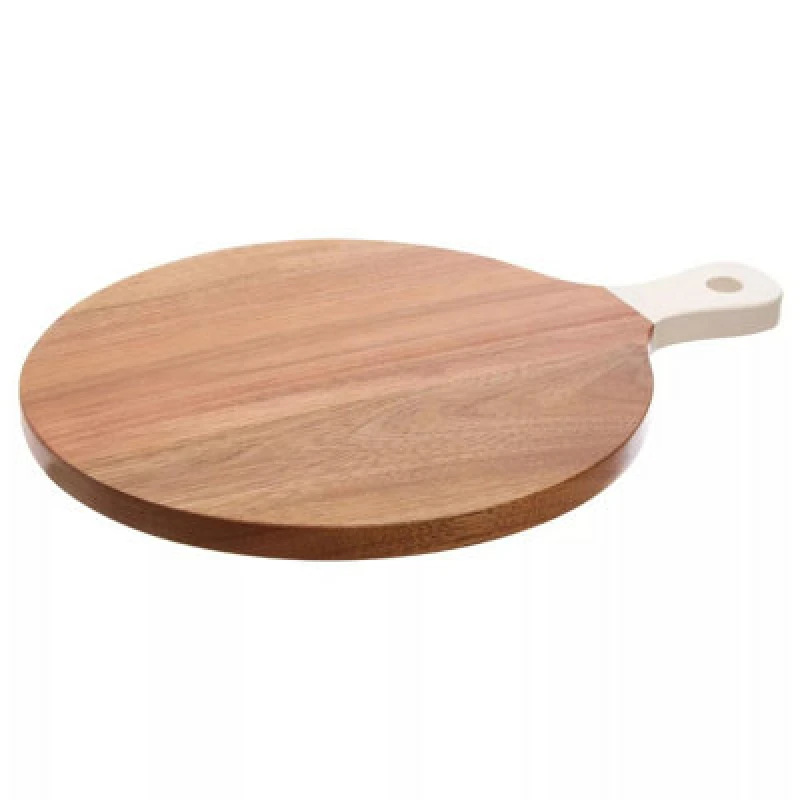 Image of Orsina Acacia Wood Chopping And Serving Board, Durable Cream Handle Cutting Board For Kitchen