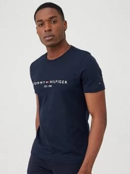 Image of Tommy Hilfiger Core Logo T-Shirt - Navy
