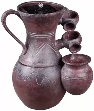 Image of Smart Solar Pitcher Cascade Garden Fountain