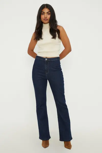 Image of Dorothy Perkins Slim Bootcut Jeans Indigo