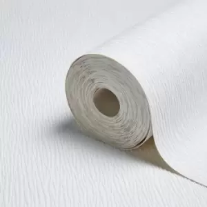 Image of Retford Anaglypta Luxury Hurstwood White Contemporary Bark Textured Wallpaper