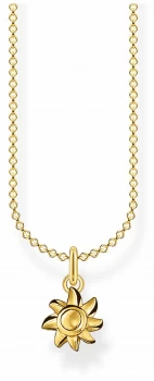 Image of Thomas Sabo 18k Yellow Gold Sun Necklace 45cm KE2058-413- Jewellery