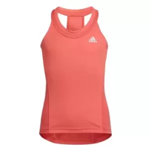Image of adidas Club Tennis Tank Top Kids - Semi Turbo / White