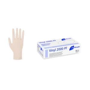 Image of Vinyl 2000 PF Examination glove in pure Vinyl powderfree Medium (7-75), x100