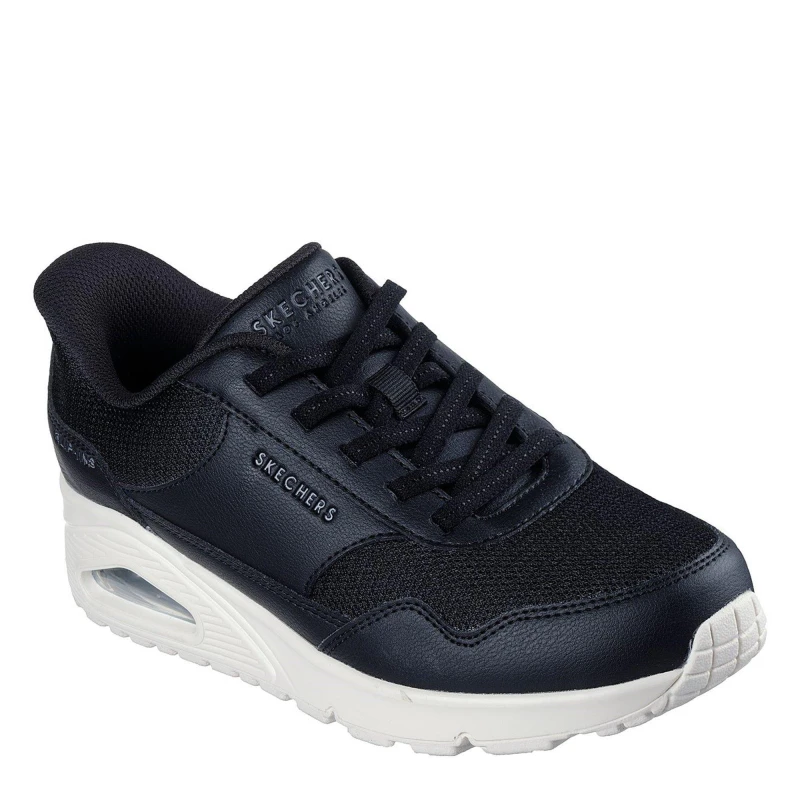 Image of Skechers Free Slip In Uno Trainers Womens - Black 4
