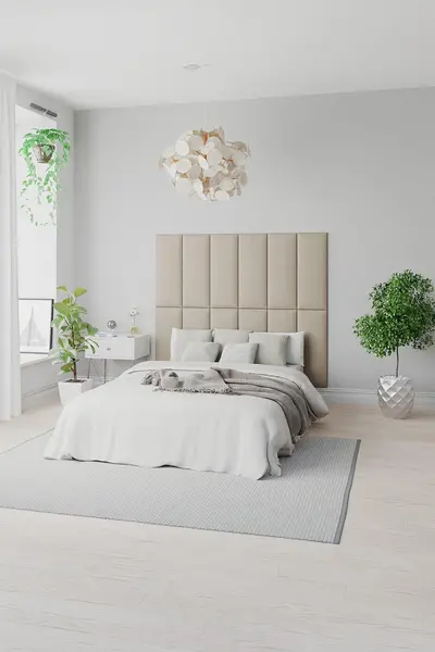 Image of Aspire EasyMount Wall Mounted Upholstered Panels, Modular DIY Headboard in Malham Weave Fabric (Pack of 4) Light Blue