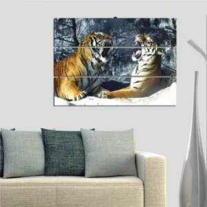 Image of PY27 Multicolor Decorative MDF Painting (3 Pieces)