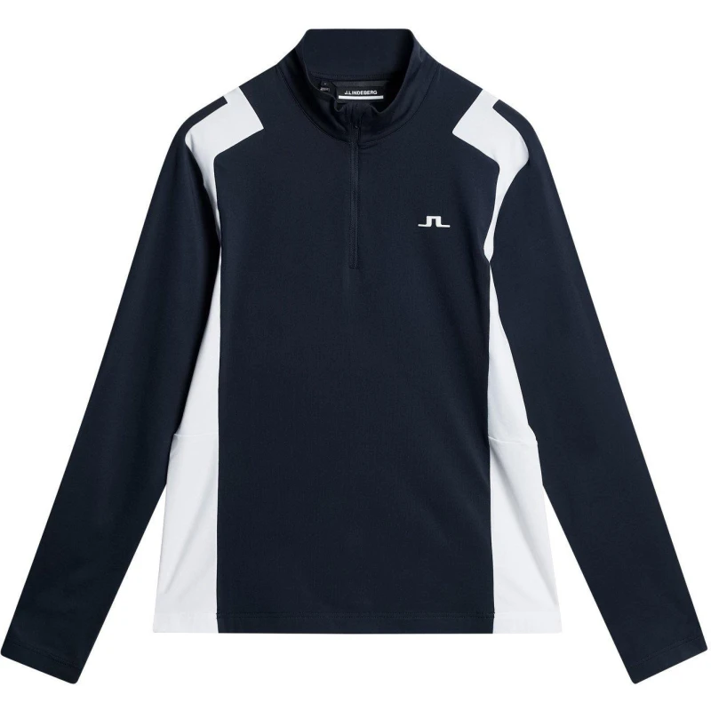 Image of J Lindeberg Lukas Quarter-Zip Mens - Blue Blue L