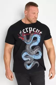 Image of 'Serpent' Snake Print T-Shirt