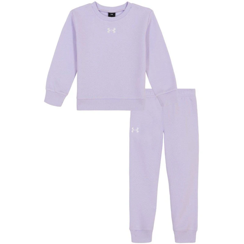 Image of Under Armour Armour Big Logo Crew Set Infant Boys - Purple Purple 2 - 3 Years
