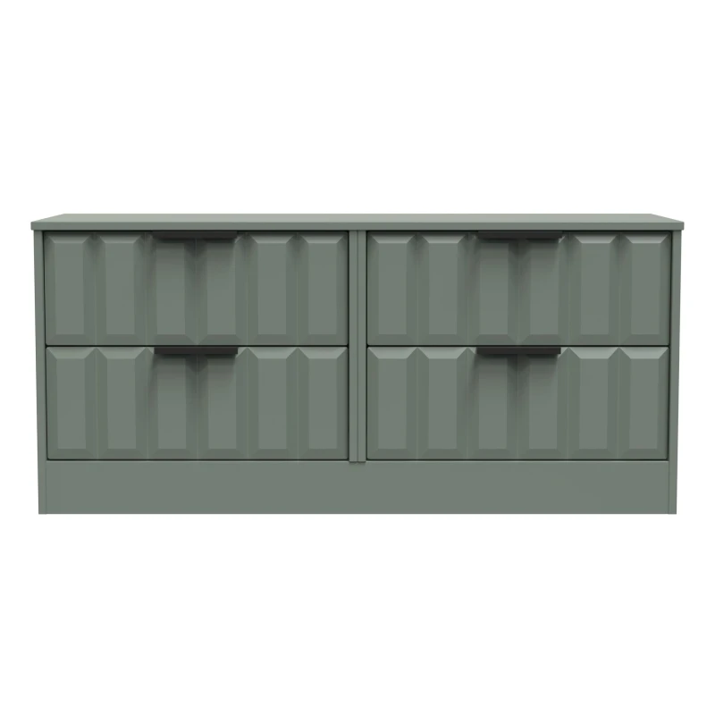 Image of Ready Assembled 2 U Seattle 4 Drawer Bed Box (Ready Assembled) in Pale Green Pale Green Unisex