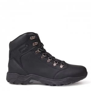 Image of Gelert Leather Mens Walking Boots - Black