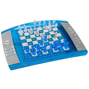 Image of Lexibook Chesslight Electronic Chess Game with Touch Sensitive Keyboard - Blue