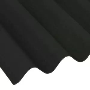 Image of Coroline Black Bitumen Roofing Sheet 2M X 950mm, Pack Of 15