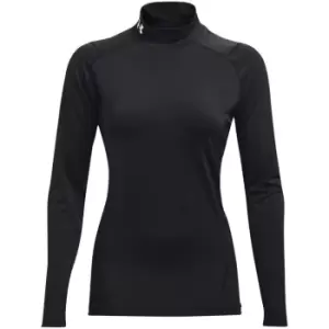 Image of Under Armour Comp Mock Long Sleeve Top - Black