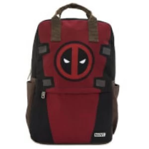 Image of Loungefly Marvel Deadpool Cosplay Square Nylon Backpack