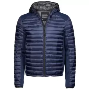 Image of Tee Jays Mens Aspen Crossover Jacket (L) (Admiral Navy/Navy Melange)