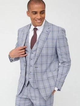 Image of Skopes Tailored Stark Jacket - Grey/Blue Check