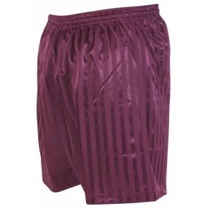 Image of Precision Striped Continental Football Shorts 22-24" Maroon