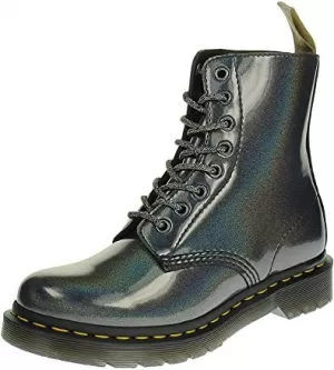 Image of Dr Martens Vegan 1460 Pascal 8 Eye Ankle Boot - Gunmetal
