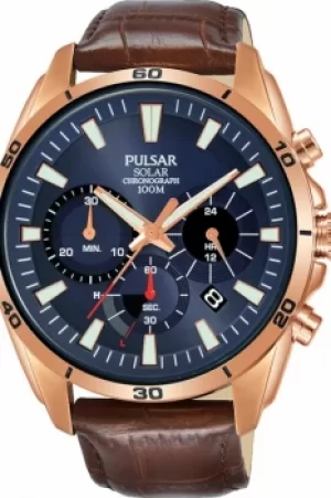 Image of Mens Pulsar Solar Powered Watch PZ5062X1