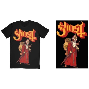 Image of Ghost - Greetings From Papa Noel Unisex Medium T-Shirt - Black