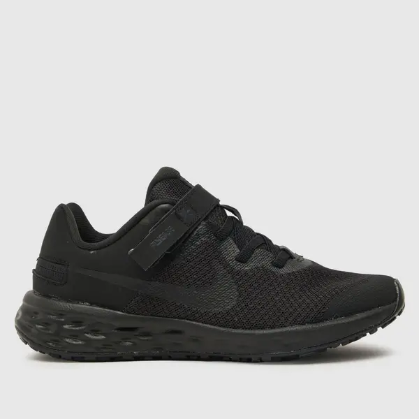 Image of Nike Black revolution 6 flyease Junior trainers Black UK 10 (EU 27½)