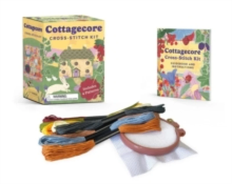 Image of Cottagecore Cross-Stitch Kit. Paperback. By Sosae Caetano, Dennis Caetano Books
