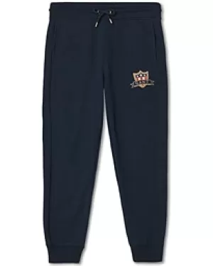 Image of Boys, Gant Kids Banner Shield Joggers - Evening Blue, Evening Blue, Size 15 Years