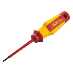 Image of IRWIN VDE Pro Comfort Screwdriver Phillips Tip PH0 x 80mm