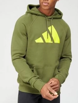 Image of adidas FI Hoodie - Khaki, Size S, Men