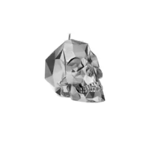 Image of Small Skull Candle &ndash; Chrome