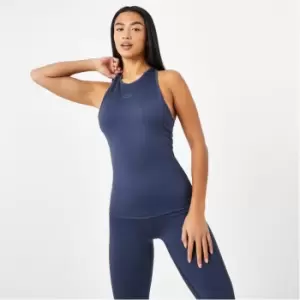 Image of USA Pro x Courtney Black Cross Back Powerful Training Vest - Blue