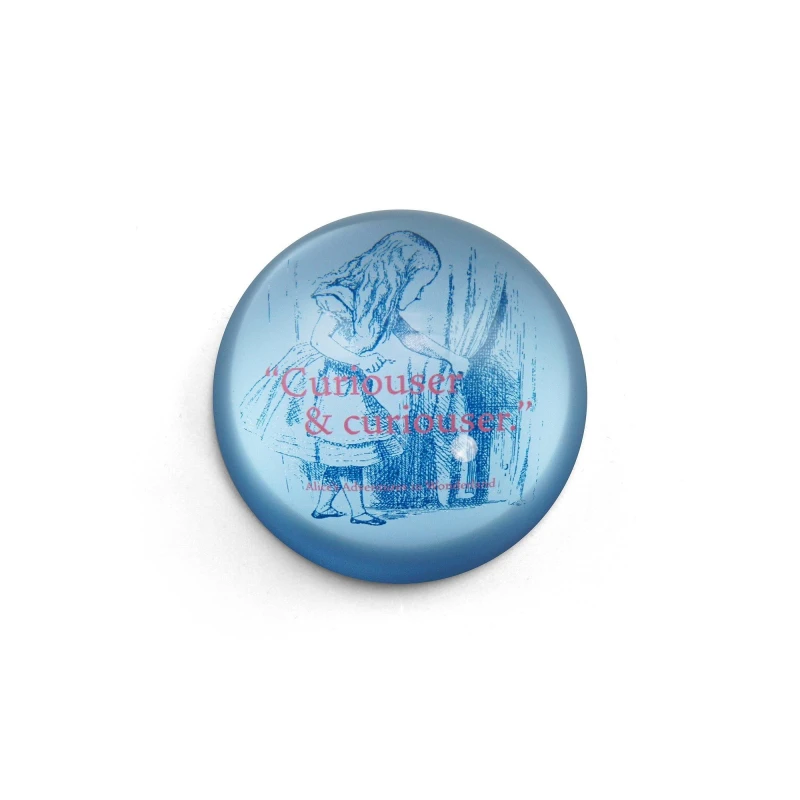 Image of Alice In Wonderland Paperweight Boxed (70mm) - Pulteney Press (Alice) Multi unisex