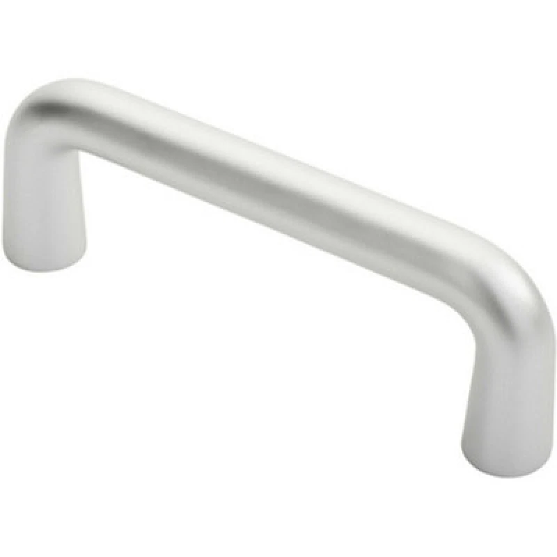 Image of Loops Rounded D Shaped Bar Handle 150mm x 19mm Diameter Satin Anodised Aluminium Multi unisex