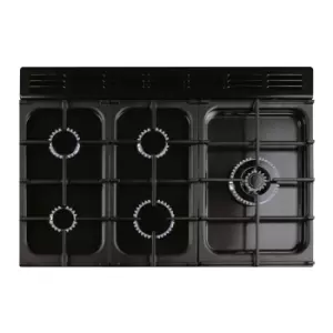 Image of Rangemaster EDL90DFFCB/C Encore Deluxe 90cm Dual Fuel Cooker, Charcoal Black